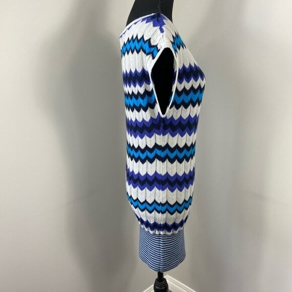 FREE PEOPLE Chevron Stripe Pointelle Knit Dress - Picture 3 of 15